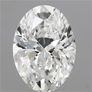 Picture of Natural Diamond 4.01 Carats, Oval with  Cut, E Color, SI2 Clarity and Certified by GIA