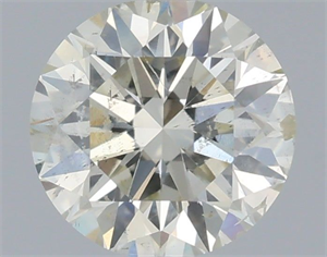 Picture of Natural Diamond 0.84 Carats, Round with Very Good Cut, K Color, SI2 Clarity and Certified by IGI
