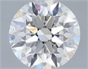 Diamante Natural 0.50 quilates, Redondo , Color F, claridad SI1 y certificado IGI