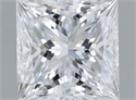 Natural Diamond 0.58 Carats, Princess with  Cut, D Color, IF Clarity and Certified by GIA