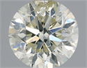 Natural Diamond 1.06 Carats, Round with Very Good Cut, I Color, I1 Clarity and Certified by IGI