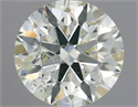 Natural Diamond 1.00 Carats, Round with Excellent Cut, J Color, I1 Clarity and Certified by IGI