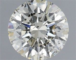 Picture of Natural Diamond 1.01 Carats, Round with Excellent Cut, J Color, I1 Clarity and Certified by IGI
