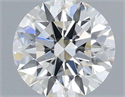 Natural Diamond 0.50 Carats, Round with Excellent Cut, H Color, SI1 Clarity and Certified by IGI