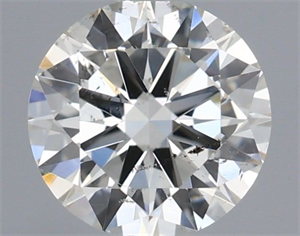 Picture of Natural Diamond 0.50 Carats, Round with Excellent Cut, H Color, SI1 Clarity and Certified by IGI