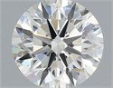 Natural Diamond 0.57 Carats, Round with Excellent Cut, H Color, VS1 Clarity and Certified by IGI