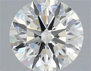 Picture of Natural Diamond 0.57 Carats, Round with Excellent Cut, H Color, VS1 Clarity and Certified by IGI