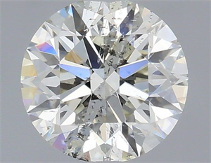Picture of Natural Diamond 0.50 Carats, Round with Excellent Cut, H Color, SI2 Clarity and Certified by IGI