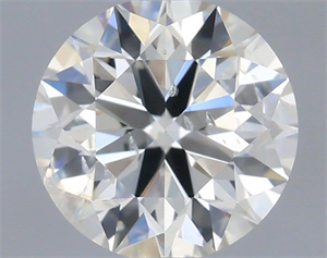 Picture of Natural Diamond 0.50 Carats, Round with Excellent Cut, H Color, SI2 Clarity and Certified by IGI