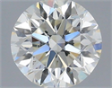 Natural Diamond 0.51 Carats, Round with Excellent Cut, H Color, SI1 Clarity and Certified by IGI