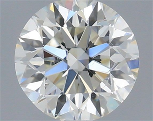 Picture of Natural Diamond 0.51 Carats, Round with Excellent Cut, H Color, SI1 Clarity and Certified by IGI