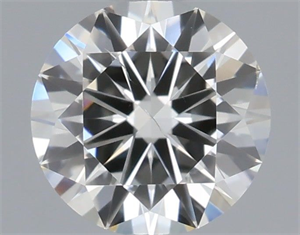 Picture of Natural Diamond 0.53 Carats, Round with Excellent Cut, H Color, SI1 Clarity and Certified by IGI