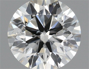 Picture of Natural Diamond 0.52 Carats, Round with Excellent Cut, H Color, SI1 Clarity and Certified by IGI