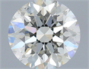 Natural Diamond 0.51 Carats, Round with Excellent Cut, H Color, SI1 Clarity and Certified by IGI