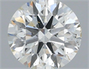 Natural Diamond 0.50 Carats, Round with Excellent Cut, H Color, SI1 Clarity and Certified by IGI