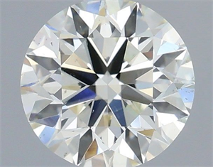 Picture of Natural Diamond 0.50 Carats, Round with Excellent Cut, I Color, SI1 Clarity and Certified by IGI
