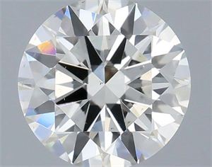 Picture of Natural Diamond 0.52 Carats, Round with Excellent Cut, I Color, SI1 Clarity and Certified by IGI