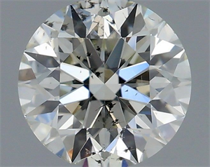 Picture of Natural Diamond 0.50 Carats, Round with Excellent Cut, I Color, SI2 Clarity and Certified by IGI