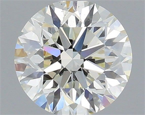 Picture of Natural Diamond 0.58 Carats, Round with Excellent Cut, J Color, SI1 Clarity and Certified by IGI