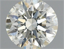 Natural Diamond 0.56 Carats, Round with Excellent Cut, J Color, VS1 Clarity and Certified by IGI