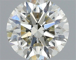 Picture of Natural Diamond 0.50 Carats, Round with Excellent Cut, J Color, SI2 Clarity and Certified by IGI
