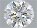 Natural Diamond 0.70 Carats, Round with Excellent Cut, F Color, SI1 Clarity and Certified by IGI