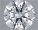 Natural Diamond 0.70 Carats, Round with Excellent Cut, D Color, I1 Clarity and Certified by GIA