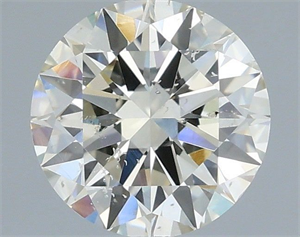 Picture of Natural Diamond 0.70 Carats, Round with Excellent Cut, K Color, SI1 Clarity and Certified by IGI