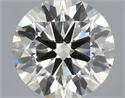 Natural Diamond 0.72 Carats, Round with Excellent Cut, K Color, VS2 Clarity and Certified by IGI