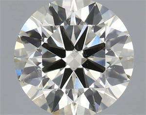 Picture of Natural Diamond 0.72 Carats, Round with Excellent Cut, K Color, VS2 Clarity and Certified by IGI