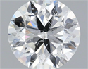 Natural Diamond 0.91 Carats, Round with Very Good Cut, F Color, SI2 Clarity and Certified by IGI