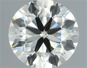Picture of Natural Diamond 0.90 Carats, Round with Excellent Cut, L Color, VS2 Clarity and Certified by IGI