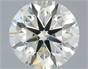 Natural Diamond 0.90 Carats, Round with Excellent Cut, L Color, VS2 Clarity and Certified by IGI