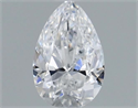 Natural Diamond 0.50 Carats, Pear with  Cut, D Color, SI1 Clarity and Certified by GIA