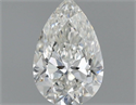 Diamante Natural 0.50 quilates, De pera , Color H, claridad SI1 y certificado GIA