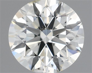 Picture of Natural Diamond 0.51 Carats, Round with Excellent Cut, L Color, SI2 Clarity and Certified by GIA
