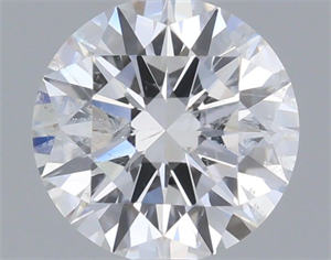 Picture of Natural Diamond 0.55 Carats, Round with Excellent Cut, E Color, I1 Clarity and Certified by GIA