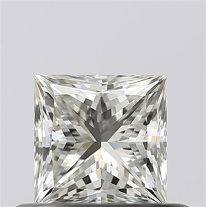 Picture of Natural Diamond 0.43 Carats, Princess with  Cut, H Color, VVS1 Clarity and Certified by GIA