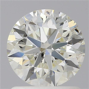 Picture of Natural Diamond 1.00 Carats, Round with Excellent Cut, L Color, SI2 Clarity and Certified by GIA