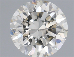 Picture of Natural Diamond 0.92 Carats, Round with Excellent Cut, J Color, SI2 Clarity and Certified by IGI