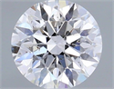 Natural Diamond 0.40 Carats, Round with Excellent Cut, D Color, SI1 Clarity and Certified by IGI