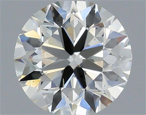 Picture of Natural Diamond 0.40 Carats, Round with Excellent Cut, I Color, SI1 Clarity and Certified by IGI