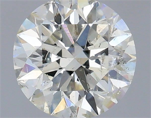 Picture of Natural Diamond 0.40 Carats, Round with Excellent Cut, H Color, SI2 Clarity and Certified by IGI