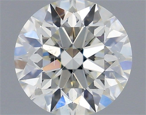 Picture of Natural Diamond 0.51 Carats, Round with Excellent Cut, H Color, SI1 Clarity and Certified by IGI