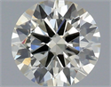 Natural Diamond 0.50 Carats, Round with Excellent Cut, K Color, SI1 Clarity and Certified by IGI