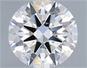 Natural Diamond 0.74 Carats, Round with Excellent Cut, H Color, SI1 Clarity and Certified by IGI