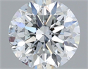 Natural Diamond 0.71 Carats, Round with Excellent Cut, F Color, SI2 Clarity and Certified by IGI