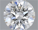 Natural Diamond 0.43 Carats, Round with Excellent Cut, H Color, I1 Clarity and Certified by GIA