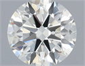 Natural Diamond 0.54 Carats, Round with Excellent Cut, H Color, VS1 Clarity and Certified by IGI
