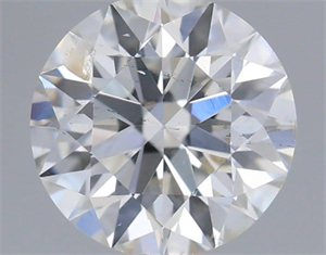 Picture of Natural Diamond 0.46 Carats, Round with Excellent Cut, H Color, I1 Clarity and Certified by GIA